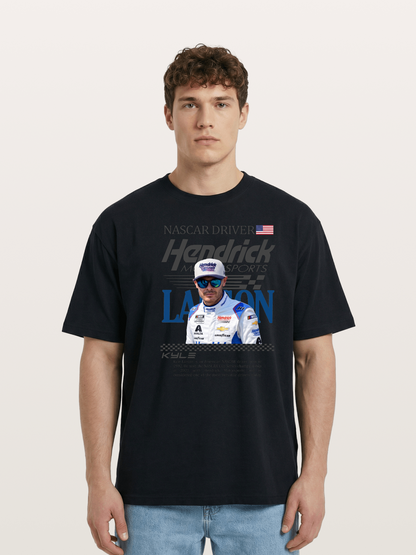 NASCAR Driver Kyle Larson Magazine Style Cotton T-shirt