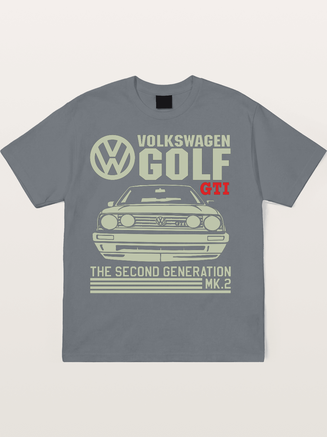 Volkswagen Golf MK2 Outline Cotton T-shirt