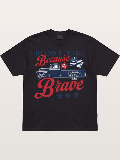 Land of the Free Vintage American Truck Gildan T-shirt