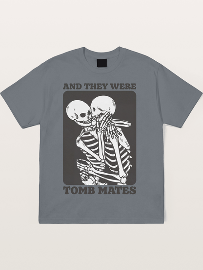 Tomb Mates Skeleton Couple Pride Cotton T-shirt