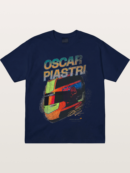 Oscar Piastri McLaren Helmet Gildan T-shirt