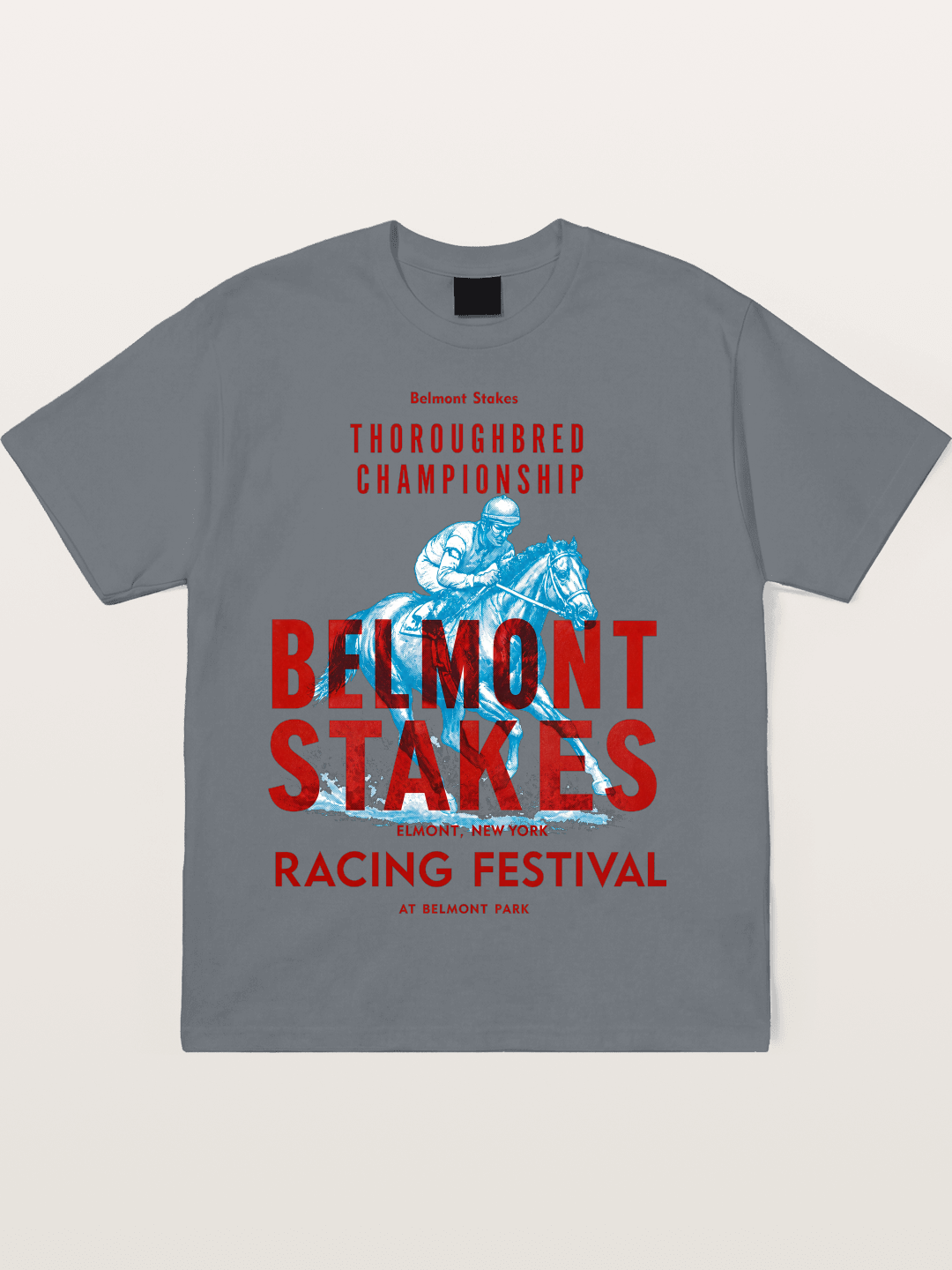 Belmont Stakes Racing Festival Art Cotton T-shirt