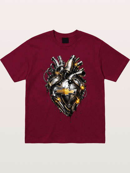 Chevrolet Engine Heart Graphic Gildan T-shirt