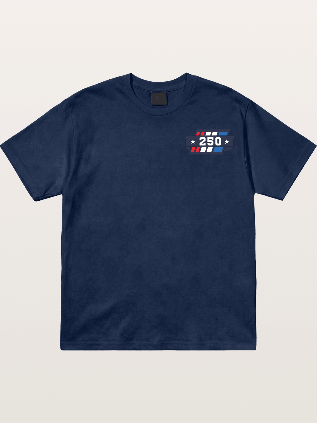 250th Anniversary Star Stripes Badge Cotton T-shirt