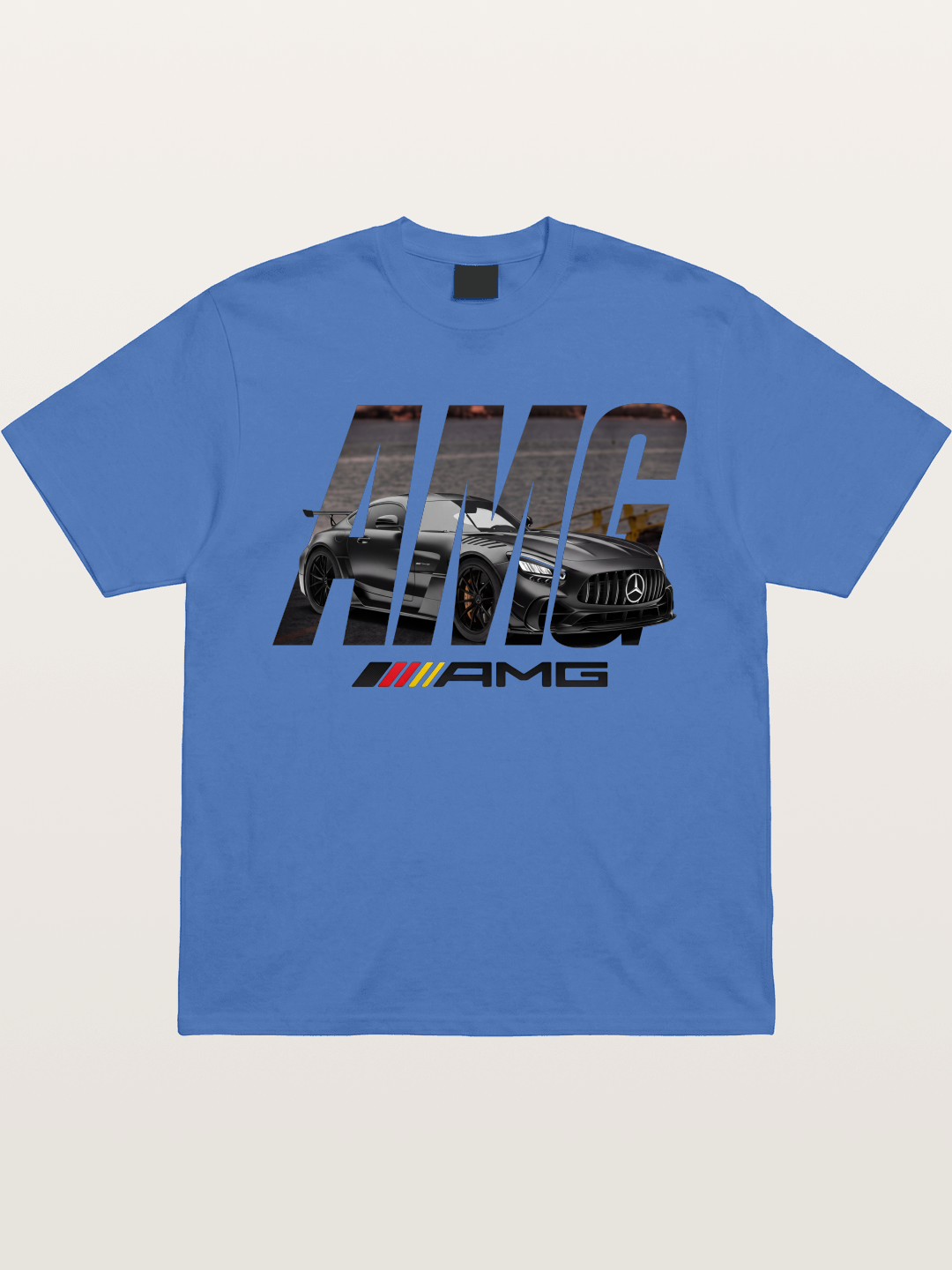 AMG Lettermark Car Print Gildan T-shirt
