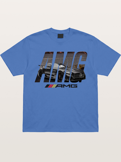 AMG Lettermark Car Print Gildan T-shirt