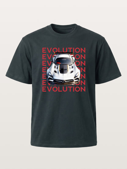 AMG GT Race Car Evolution Repeat Text Gildan T-shirt