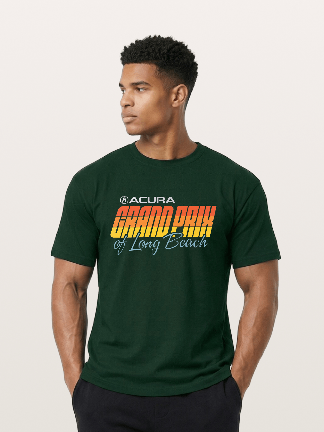 Sunset Grand Prix Typography Gildan T-shirt
