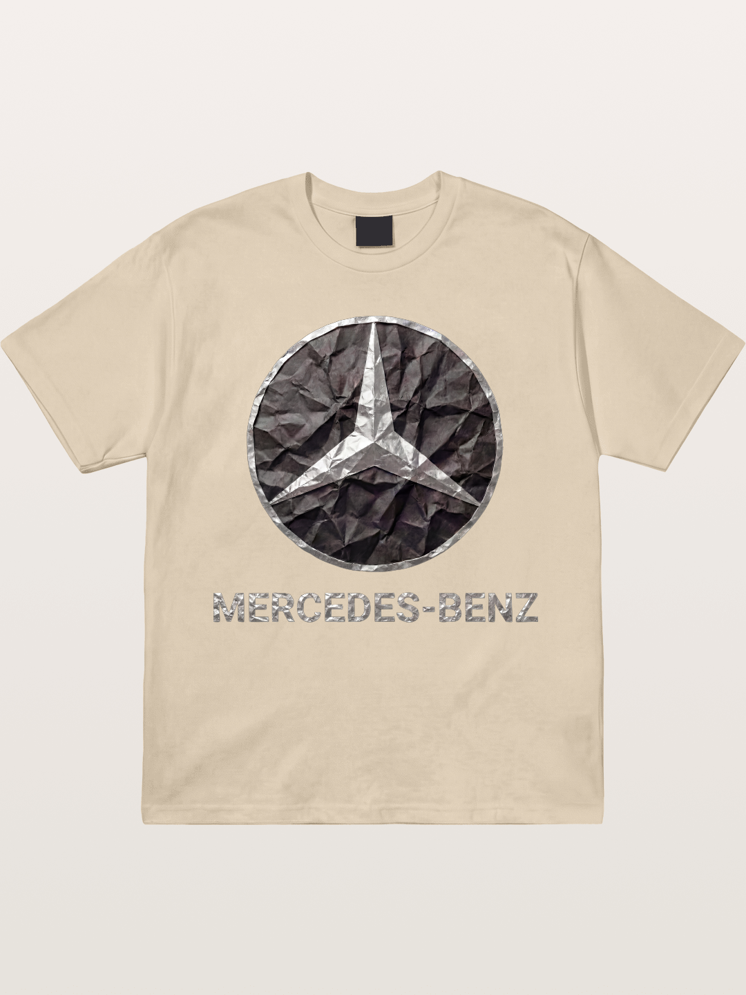 Mercedes Crumpled Paper Logo Gildan T-shirt