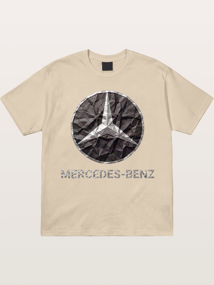 Mercedes Crumpled Paper Logo Gildan T-shirt