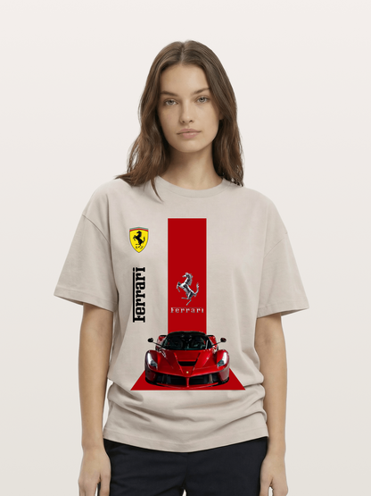 Prancing Speed Cotton T-shirt