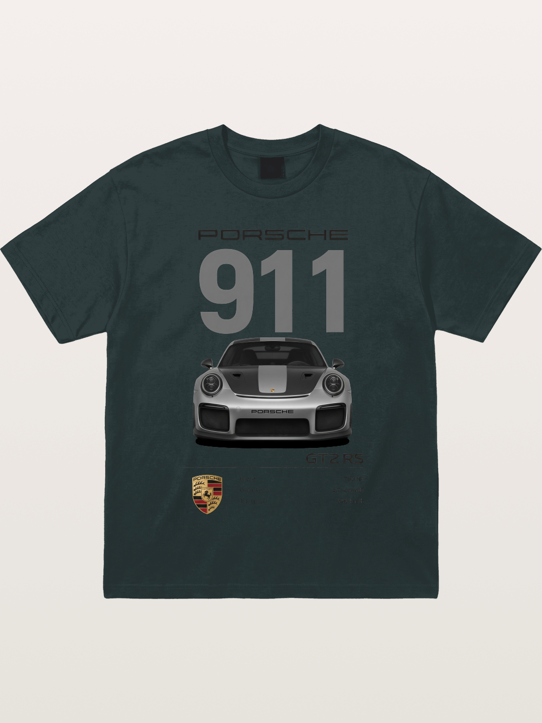 911 GT2 RS Spec Sheet Art Gildan T-shirt