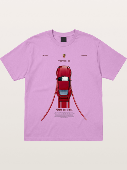 Porsche 911 GT3 RS Top View Gildan T-shirt