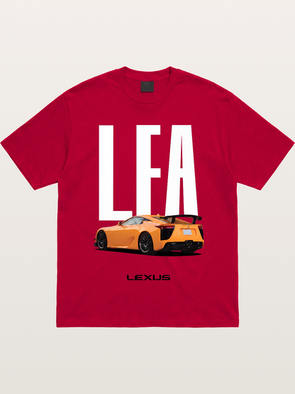 Orange Lexus LFA Rear Print Gildan T-shirt