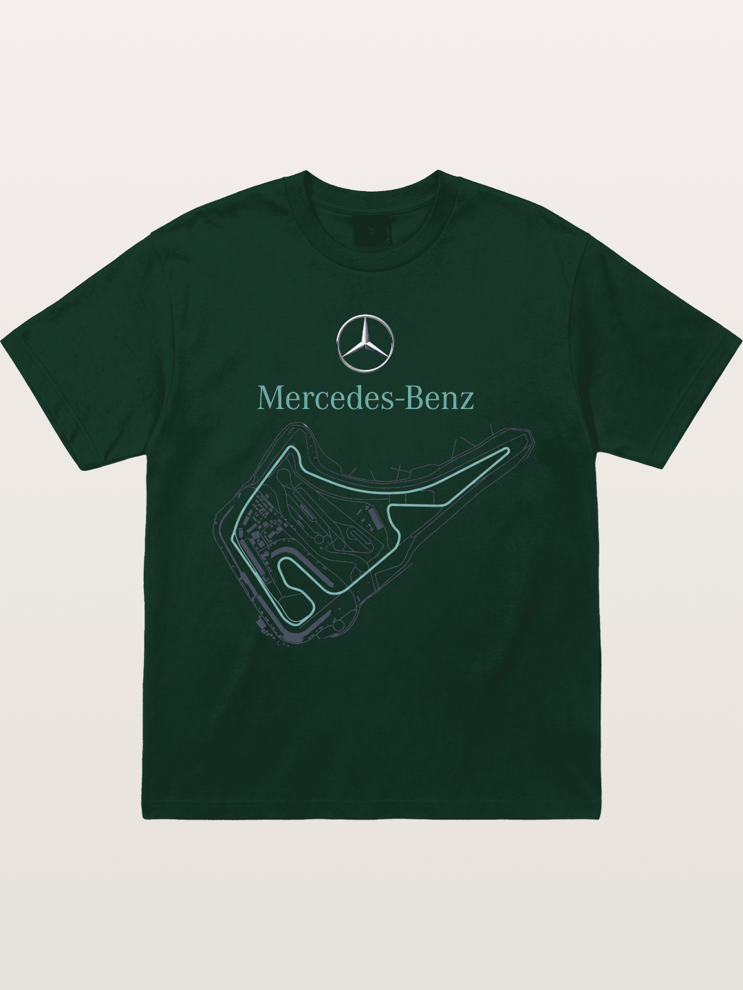 Mercedes Benz Circuit Track Graphic Gildan T-shirt
