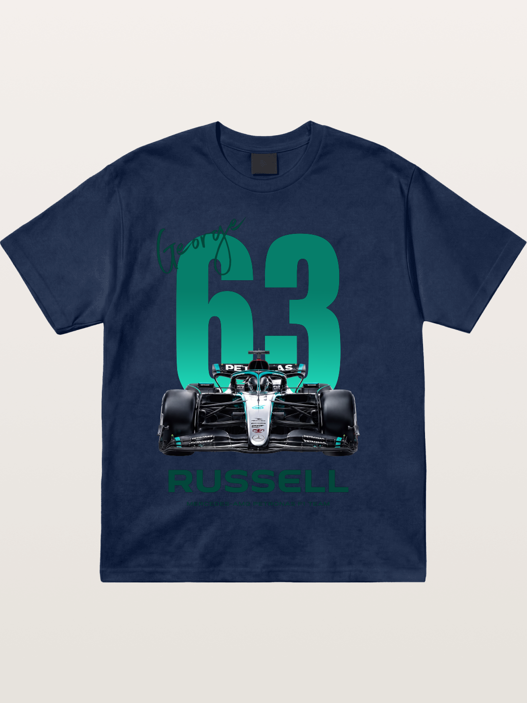 George Russell Mercedes F1 63 Cotton T-shirt