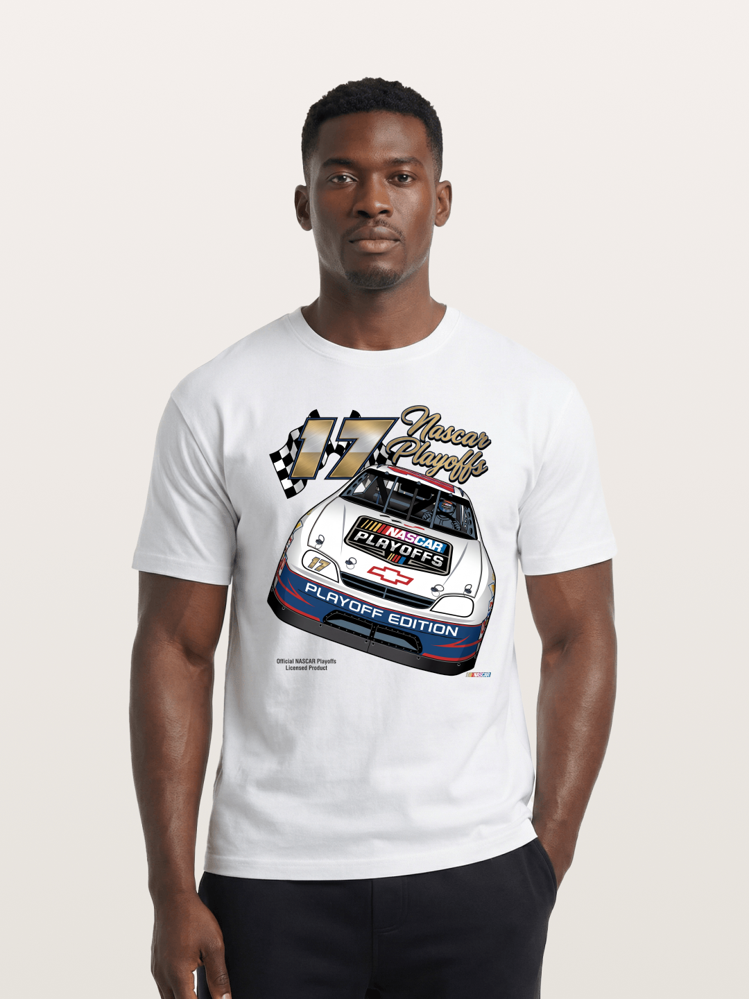 17 Playoff Edition Race Car Cotton T-shirt