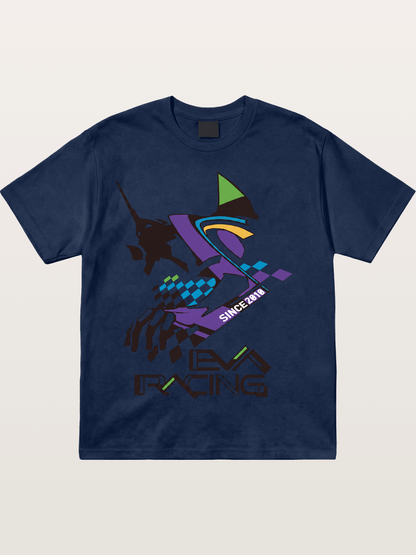 Eva Racing Checkered Flag Cotton T-shirt