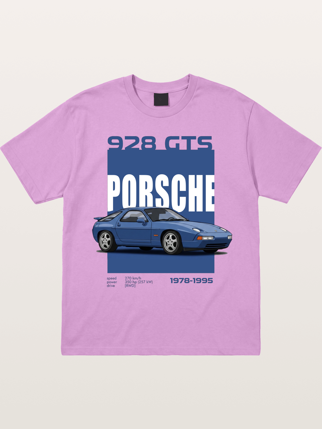 Porsche 928 GTS Blue Classic Gildan T-shirt