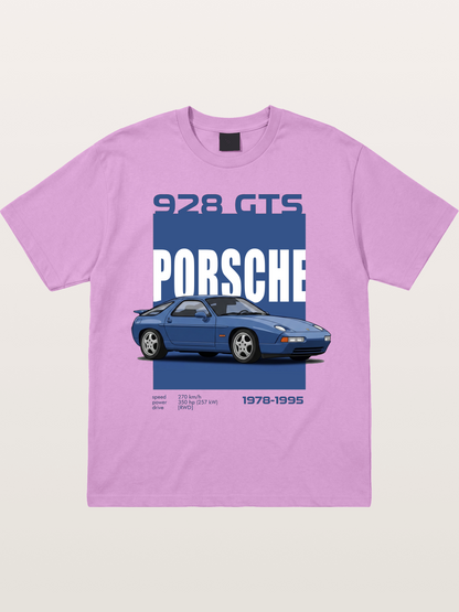 Porsche 928 GTS Blue Classic Gildan T-shirt