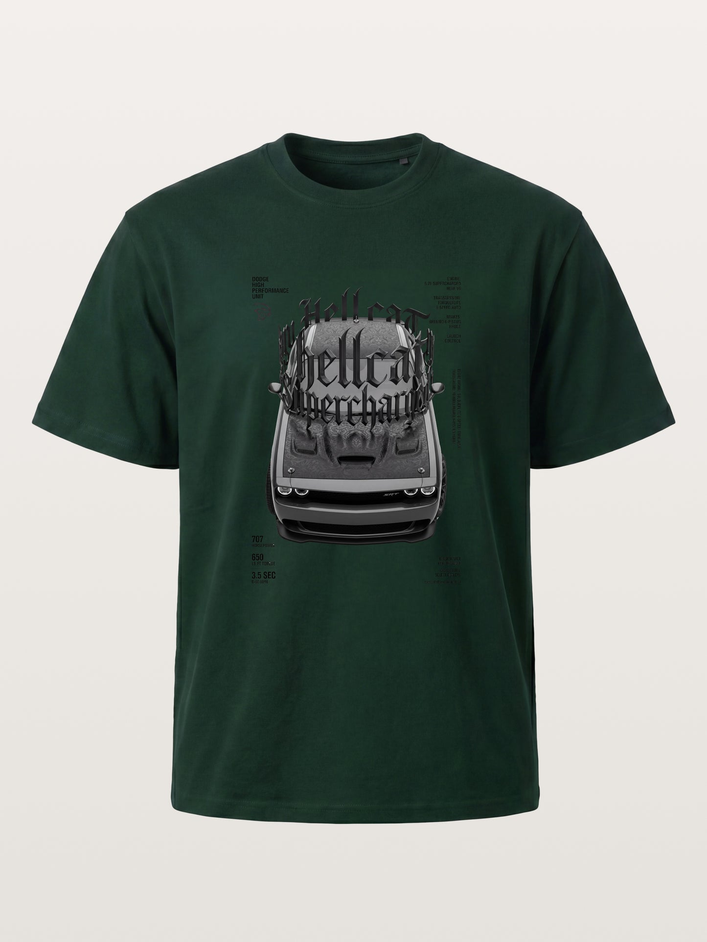 Gothic Hellcat Front View Print Gildan T-shirt