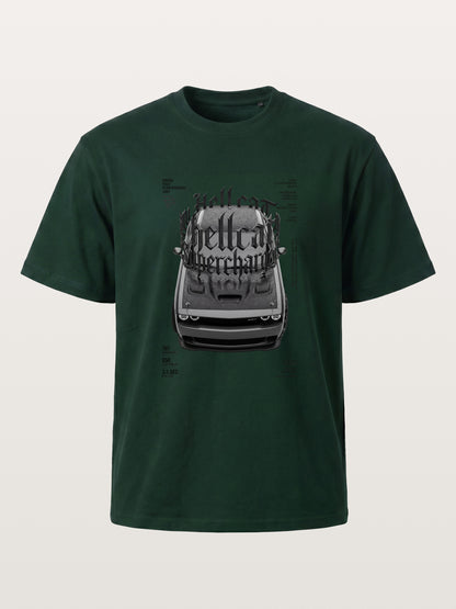 Gothic Hellcat Front View Print Gildan T-shirt