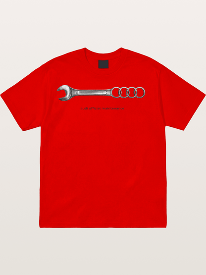 Audi Maintenance Wrench Art Cotton T-shirt