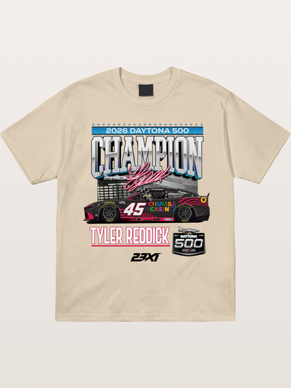 Tyler Reddick Daytona 500 Champion Print Gildan T-shirt