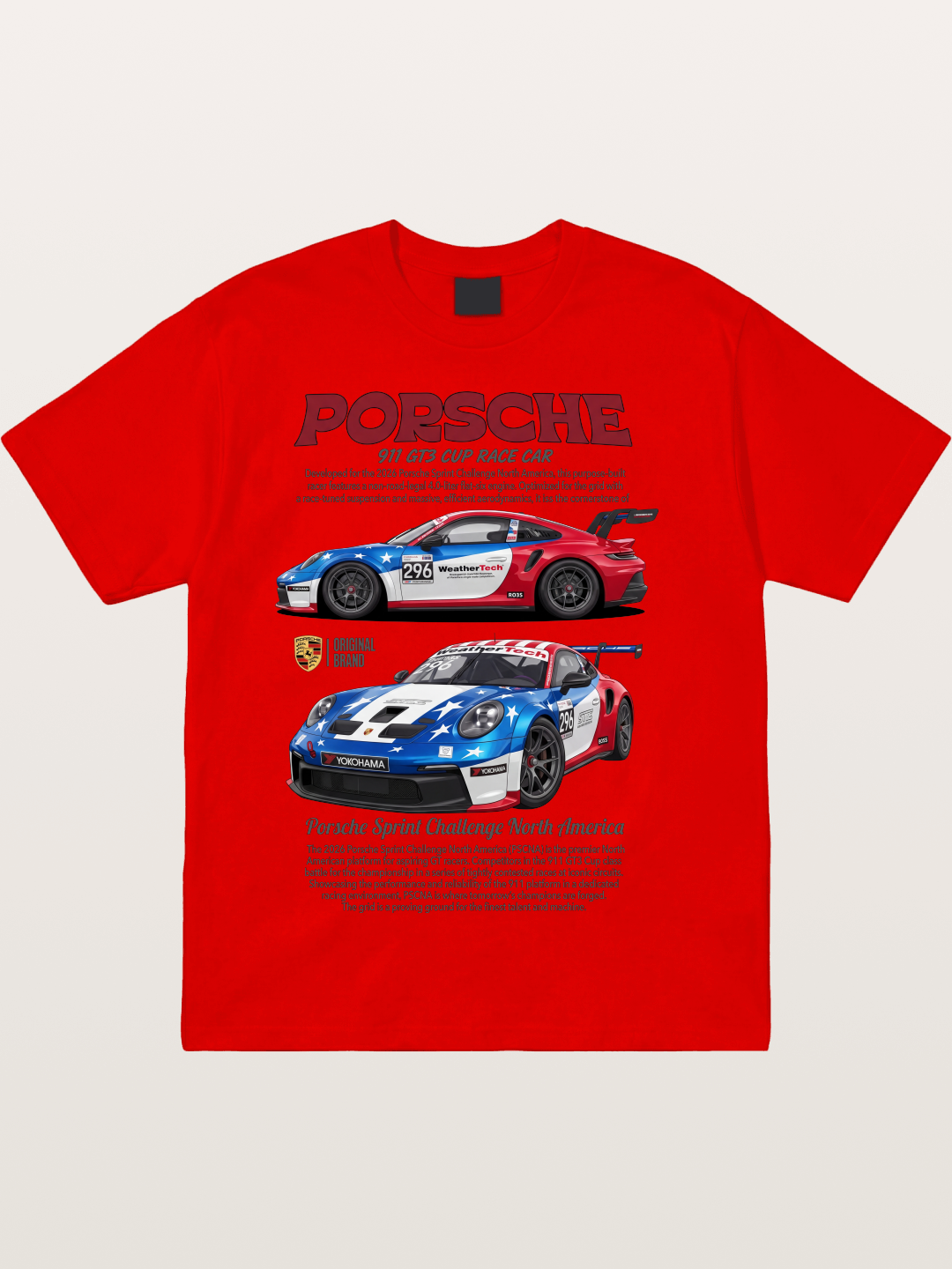 Porsche 911 GT3 Cup Sprint Challenge Cotton T-shirt