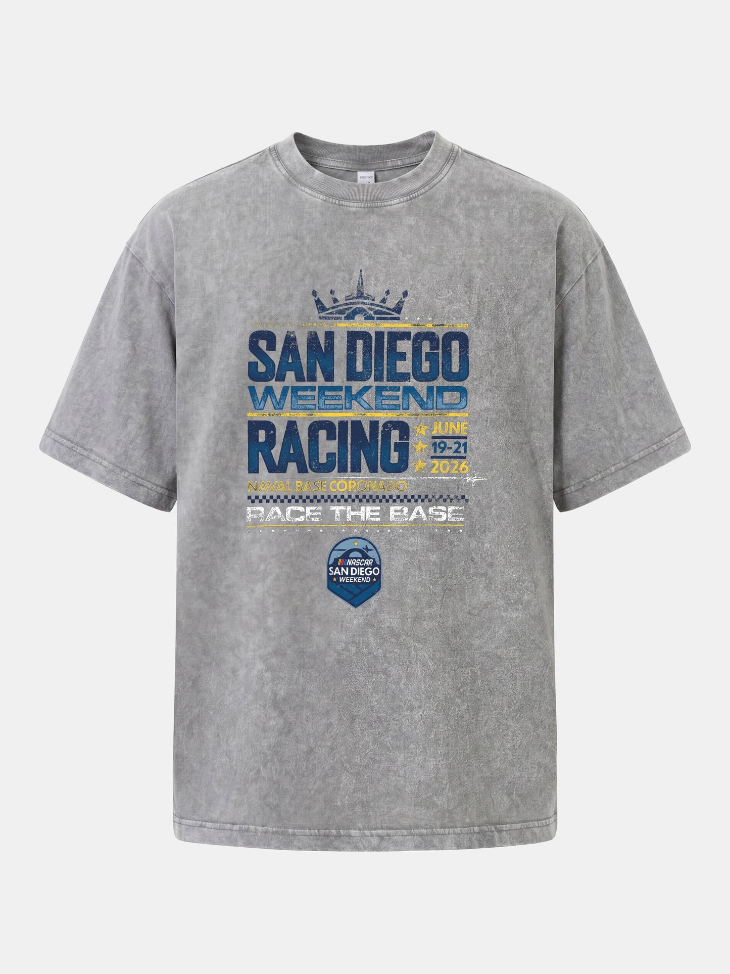 San Diego Racing Crown Layout Washed T-shirt