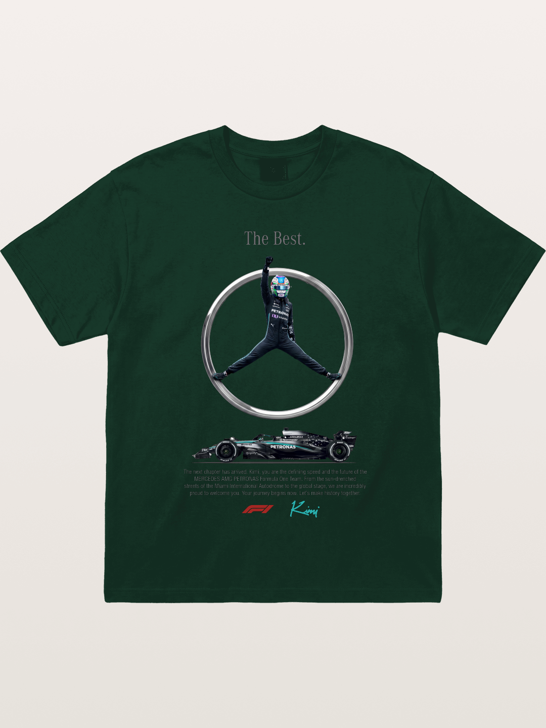 Kimi Mercedes Star Pose Gildan T-shirt