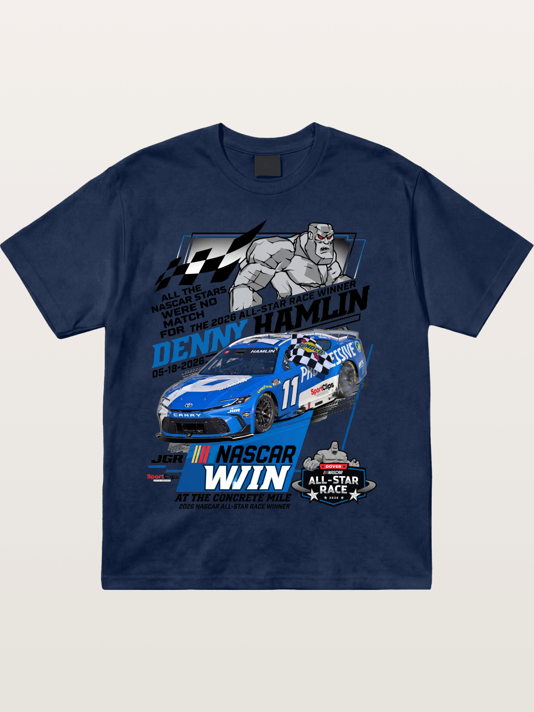 Denny Hamlin #11 2026 All-Star Win Cotton T-shirt