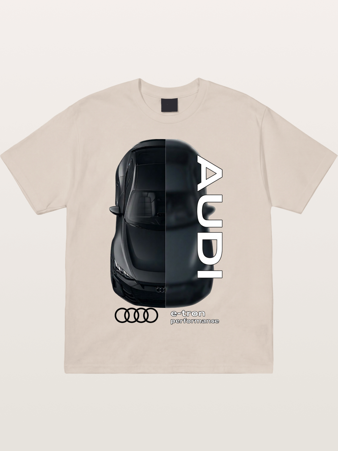 Audi E-Tron Split View Print Cotton T-shirt