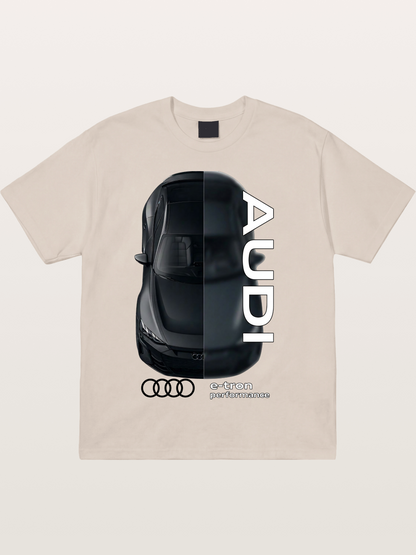 Audi E-Tron Split View Print Cotton T-shirt