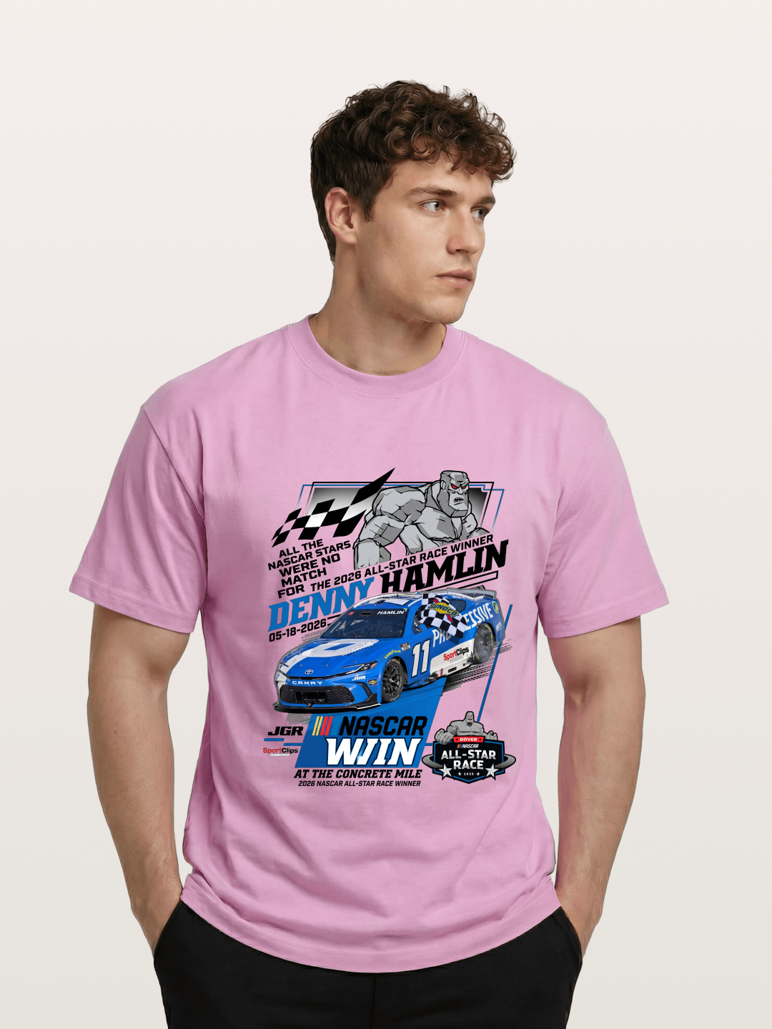 Denny Hamlin #11 2026 All-Star Win Gildan T-shirt