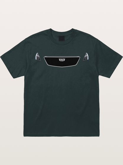 Cadillac Grille and LED Headlights Gildan T-shirt