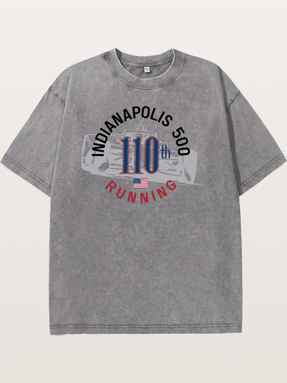 Indy 500 110th Anniversary Emblem Washed T-shirt