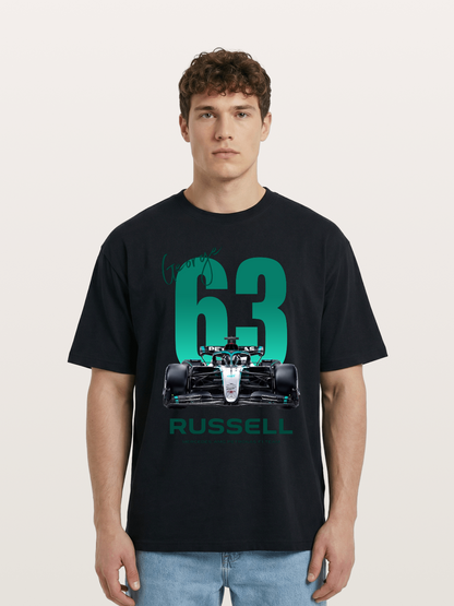 George Russell Mercedes F1 63 Cotton T-shirt