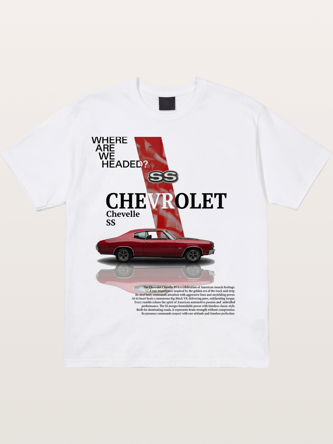Red SS Coupe Cotton T-shirt