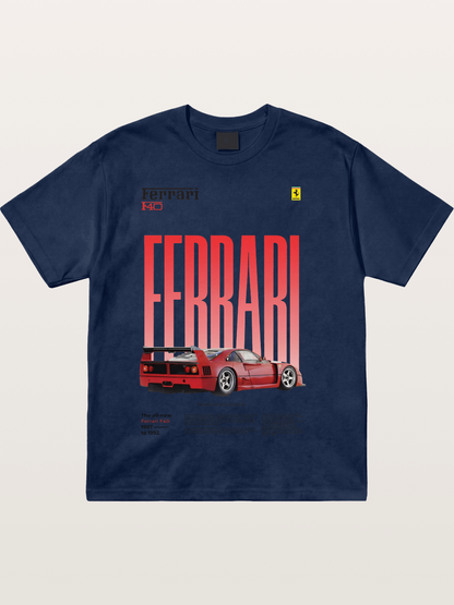 Gradient Red Cotton T-shirt