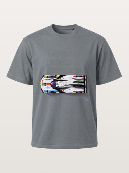 Le Mans Racer Two Garage Quote Cotton T-shirt