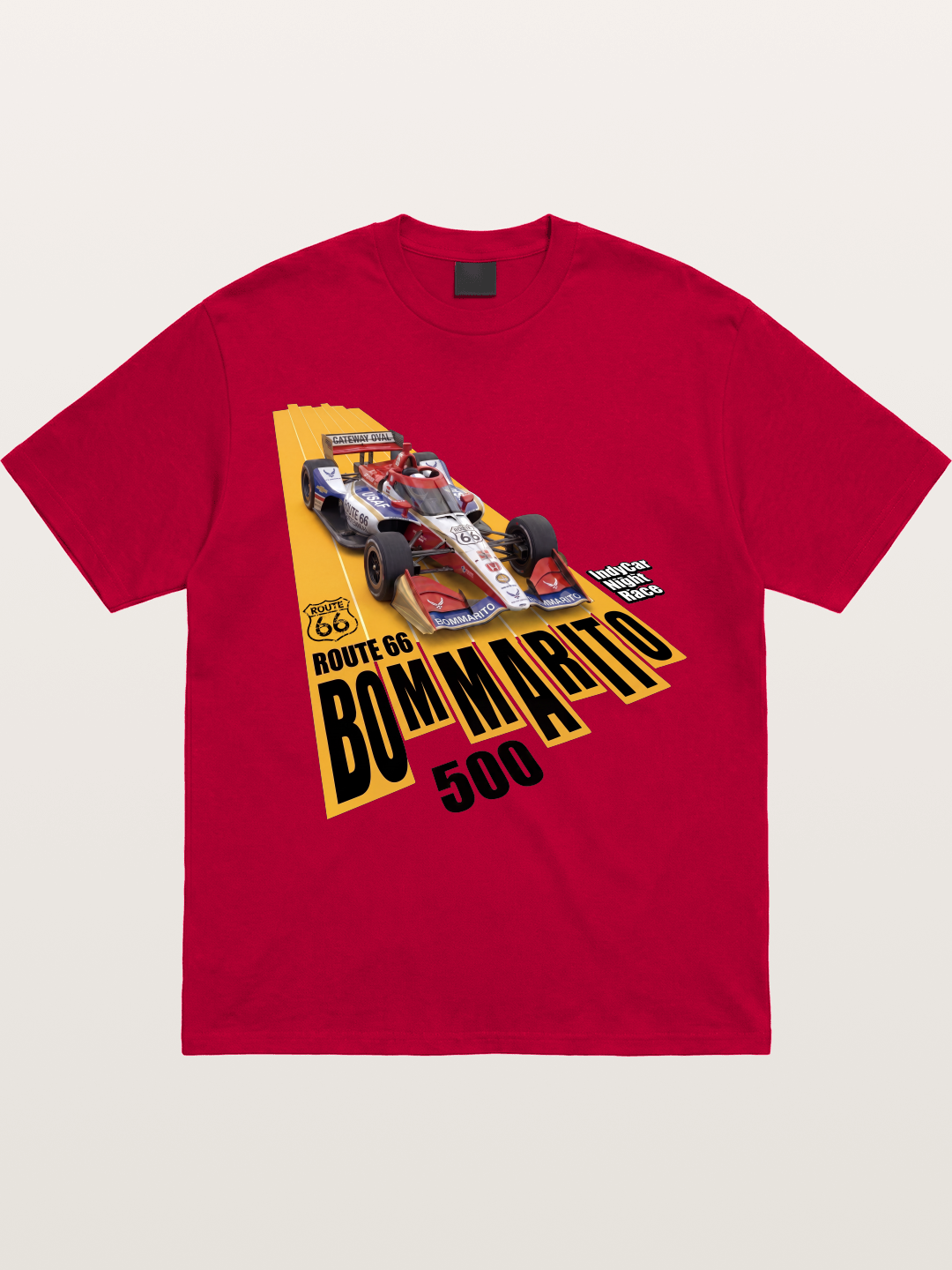 USAF Route66 Race Poster Gildan T-shirt