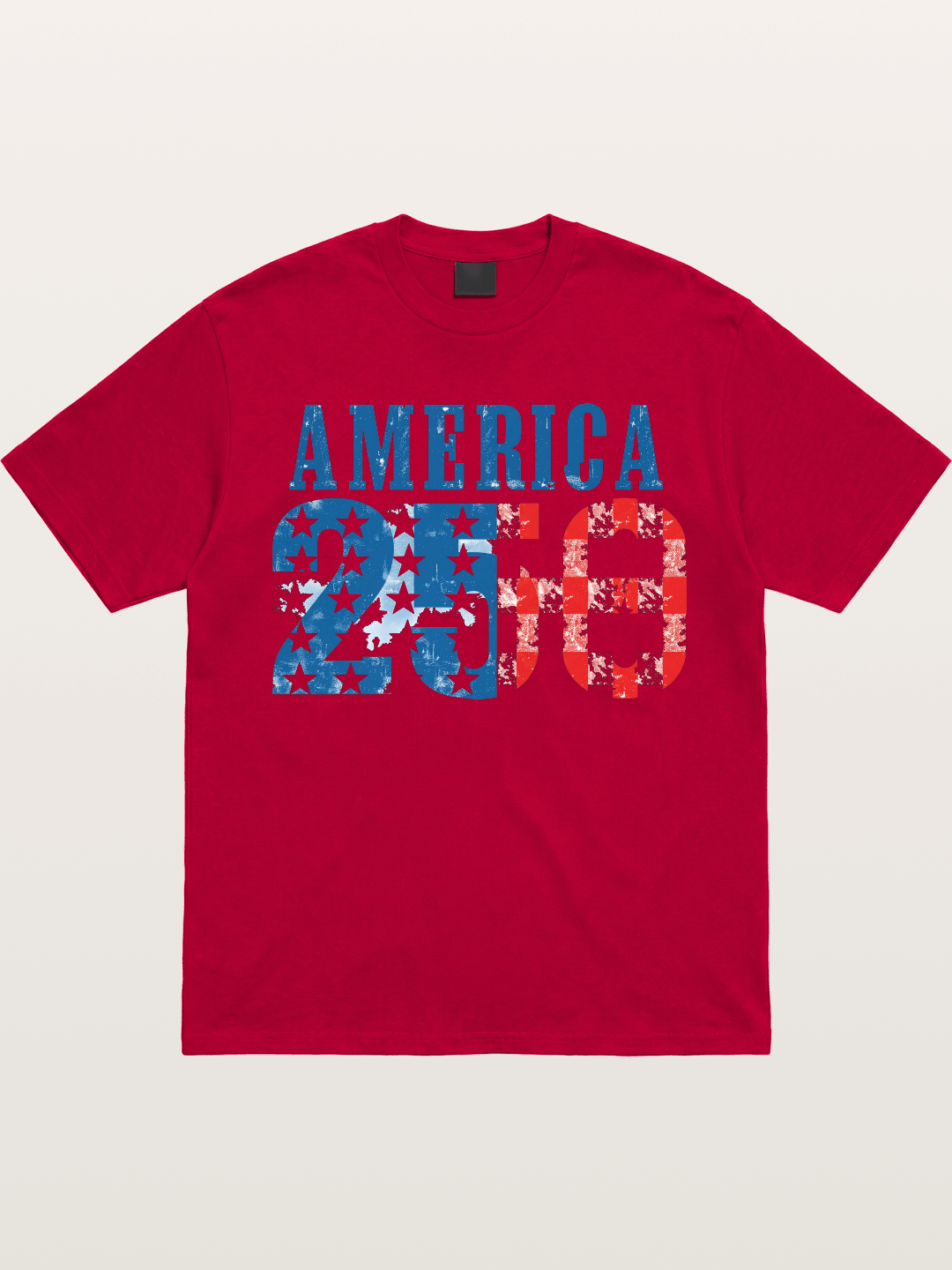 America 250 Grunge Typography Gildan T-shirt