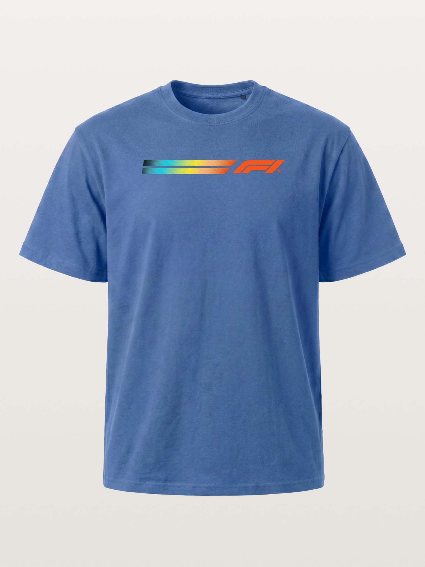 F1 Rainbow Gradient Stripe Banner Gildan T-shirt
