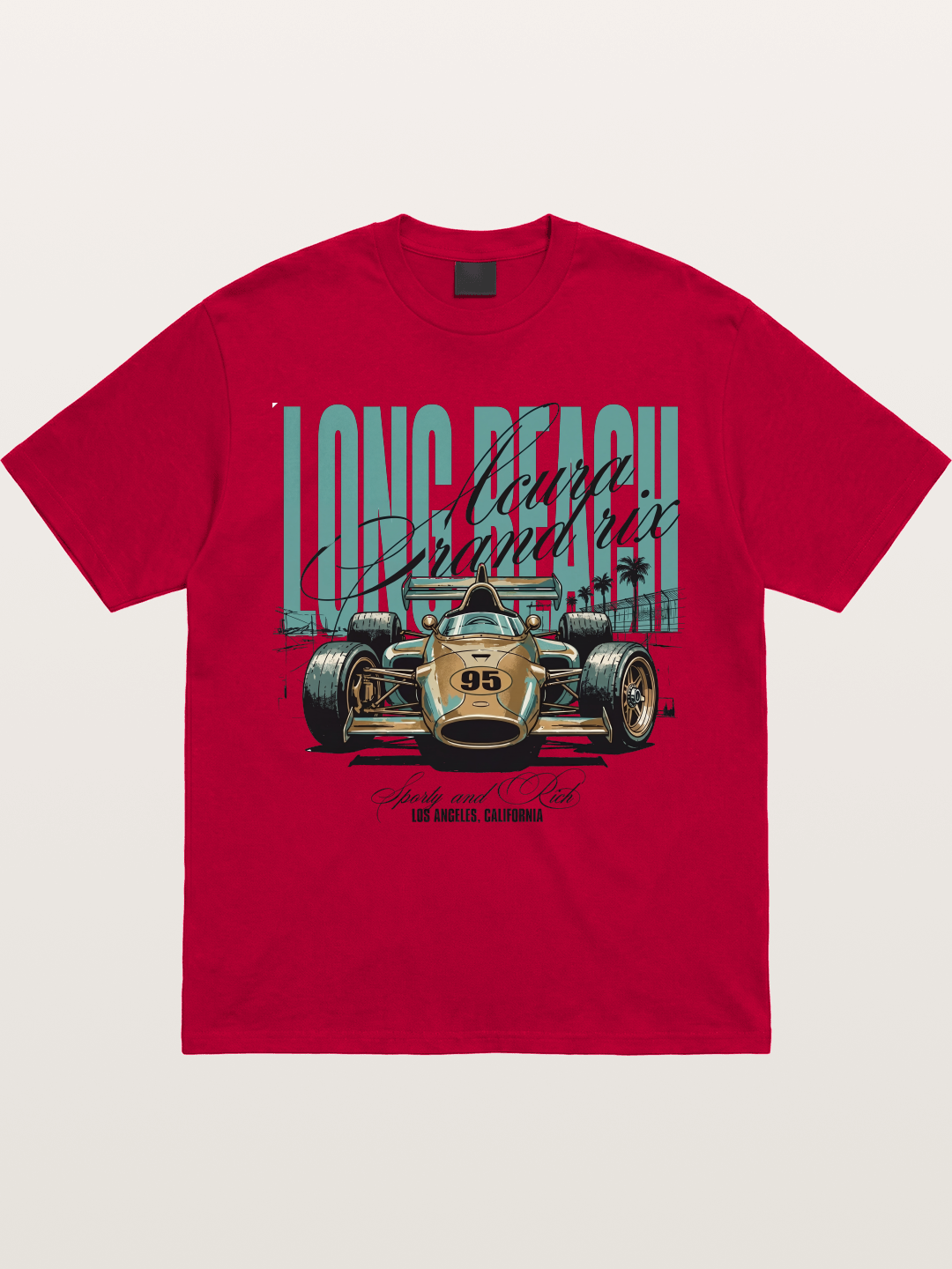 Vintage Long Beach Open Wheel Car Gildan T-shirt