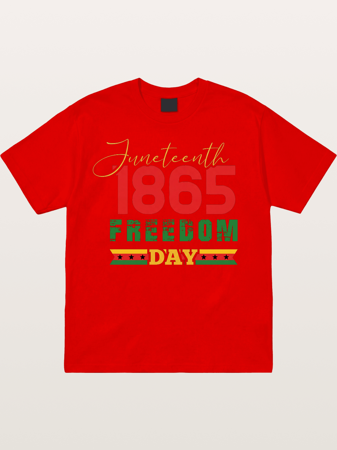 Juneteenth 1865 Freedom Day Cotton T-shirt