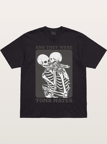 Tomb Mates Skeleton Couple Pride Gildan T-shirt