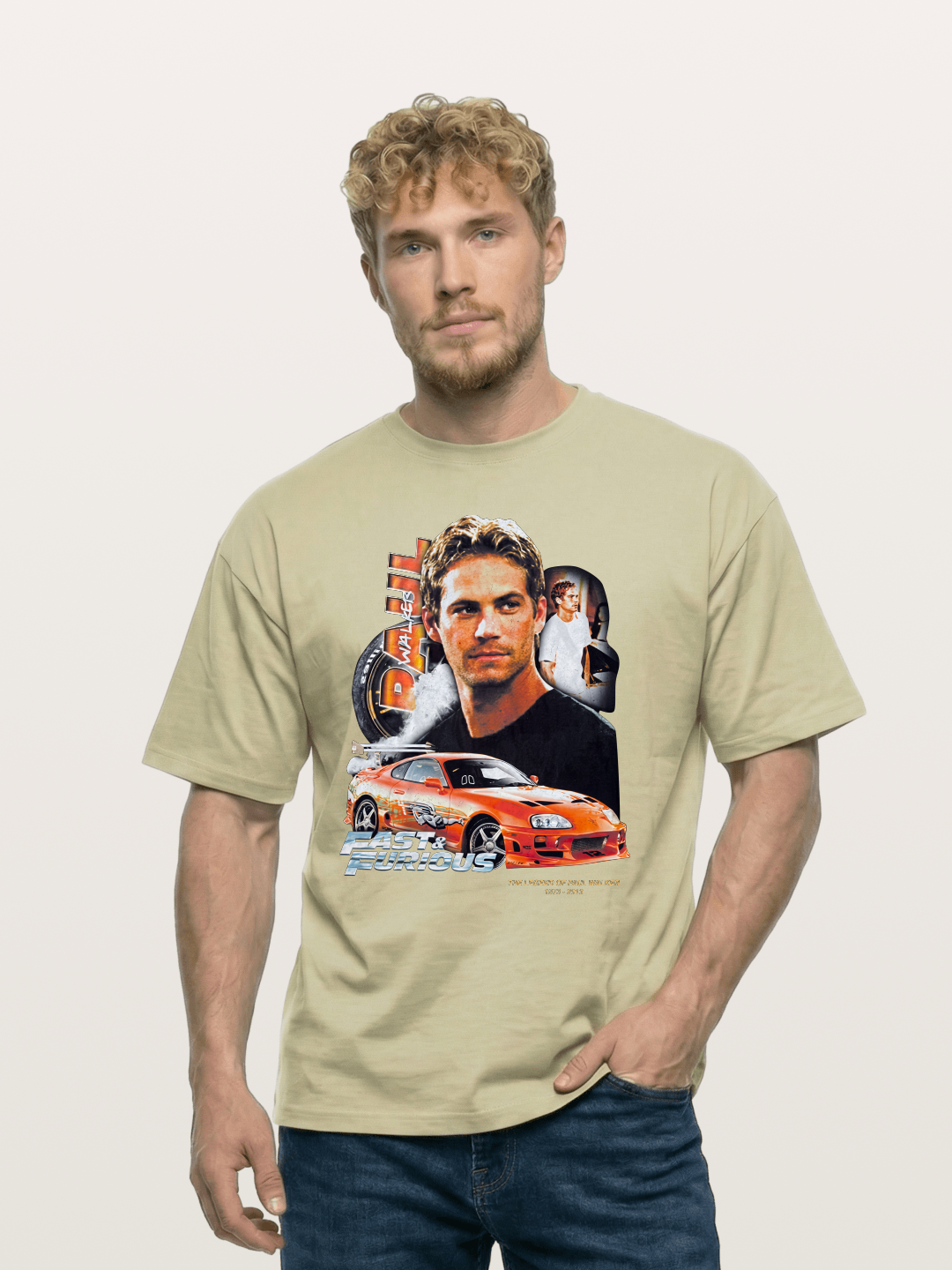 Orange Supra Fast & Furious Cotton T-shirt