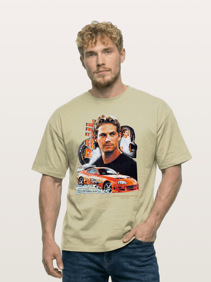 Orange Supra Fast & Furious Cotton T-shirt