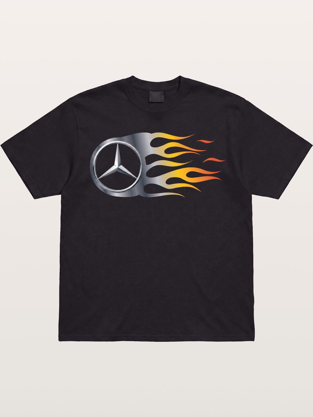 Mercedes Star With Flame Design Gildan T-shirt